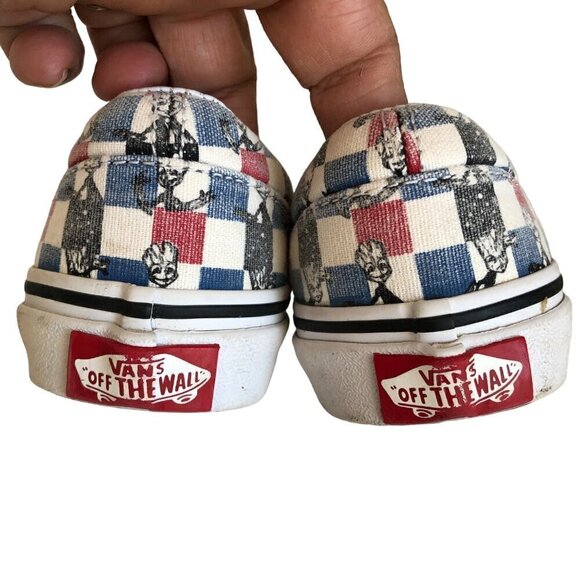VANS Marvel Avengers Guardians Of Galaxy Groot Checkered Slip On Kids 11 - Picture 7 of 11